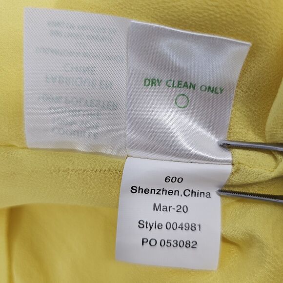 Lilly Pulitzer Rae Silk Strappy Tank Top in Lillys  Lemon Size S - Picture 5 of 5